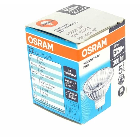 Ampoule Halogene Dichro 20w 12v Gu5,3 Pour Hotte Scholtes 4 Ampoule Halogene Dichro 20w 12v Gu5,3 Pour Hotte Scholtes – Image 2