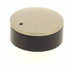 Bouton Noir Et Inox Pour Lave-vaisselle Scholtes