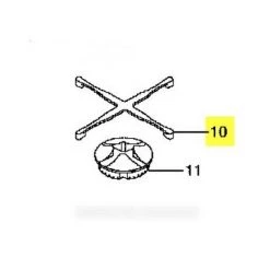 Croix Support Casserole Fonte Rapide Arriere Pour Cuisinière SCHOLTES