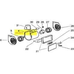 CONVOYEUR D AIR MOTEUR POUR HOTTE SCHOLTES - C00126412